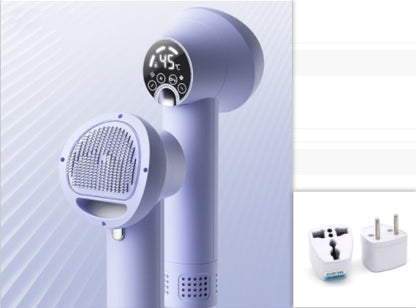 Smart Pet Hair Dryer – Quiet Blow Dryer & Grooming Comb for Dogs & Cats, Safe & Efficient Drying