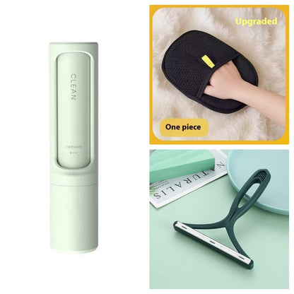 2-in-1 Reusable Pet Hair Remover – Self-Cleaning Lint Roller Brush for Dog & Cat Fur, Dust & Lint Removal