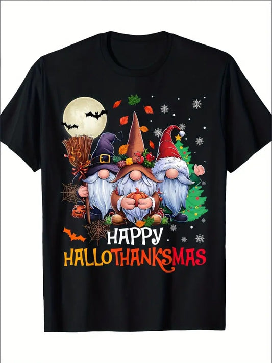 Holiday-Themed T-Shirt for Halloween & Christmas