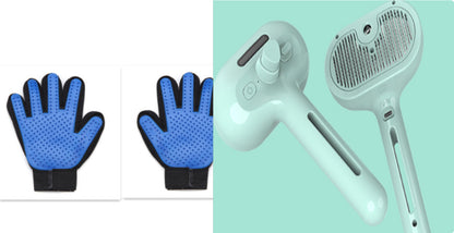 Self-Cleaning Pet Comb with Built-In Mist – Hair Remover & Grooming Brush for Dogs & Cats