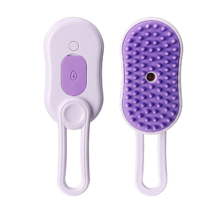3-in-1 Electric Steam Pet Brush – Hair Removal, Massage & Grooming Comb for Cats & Dogs