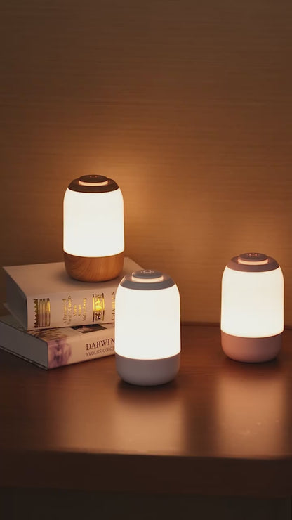 Portable USB LED Touch Sensor Night Lamp – Table and Bedside Lamp for Bedroom, Kids, and Gifts &nbsp;