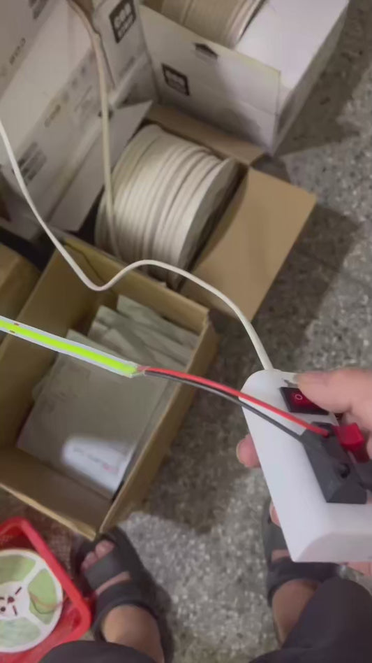 12V/24V High-Density COB LED Strip Light with 320-480 LEDs/m, 8mm Wide, Colorful RA95 Light for TV, Bedroom, and Wall Decor