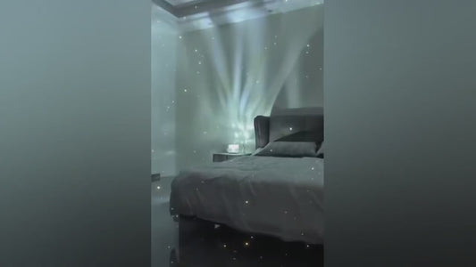 USB Galaxy Projector Night Light with Remote – LED Water Ripple Mood Lamp for Bedroom &amp; Home Decoration &nbsp;