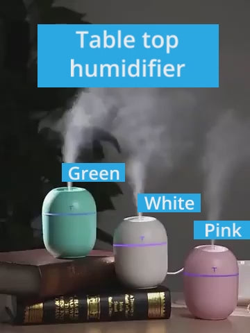 Mini USB Ultrasonic Air Humidifier – 220ML Portable Aromatherapy Diffuser &amp; Mist Maker for Car and Home with Anion Purification