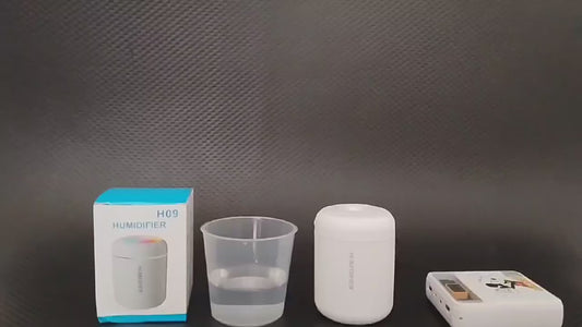 180ML USB Mini Air Humidifier &amp; Aroma Diffuser – Essential Oil Mist Maker with Colorful LED Lights for Home, Car, and Office