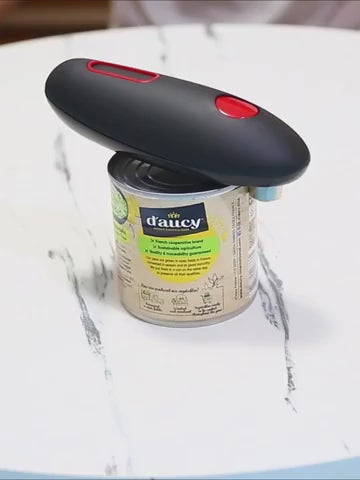 One-Touch Electric Can and Jar Opener – Battery-Powered Handheld Kitchen Tool with Smooth Edge Cutting