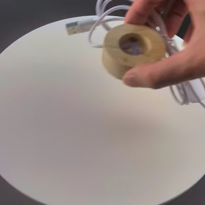 Unique 3D LED Crystal Ball Night Lamp – Glowing Galaxy, Saturn, Moon &amp; Planets Design – Bedside Table Light &amp; Birthday Gift for Kids (5cm)