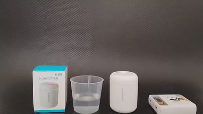 180ml USB Mini Air Humidifier &amp; Essential Oil Diffuser – LED Cool Mist Sprayer for Car, Home, Bedroom, or Office