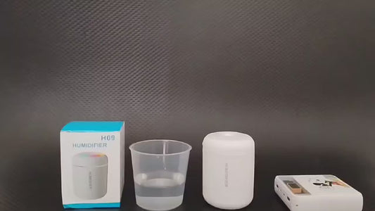 180ml USB Mini Air Humidifier &amp; Essential Oil Diffuser – LED Cool Mist Sprayer for Car, Home, Bedroom, or Office